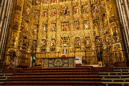 Altar in der Kathedrale von Sevilla