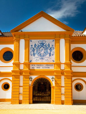 Eingang zur Reitschule von Jerez de la Frontera