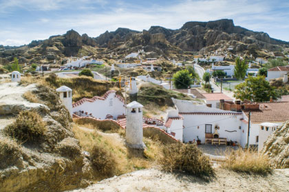 Höhlenviertel in Guadix