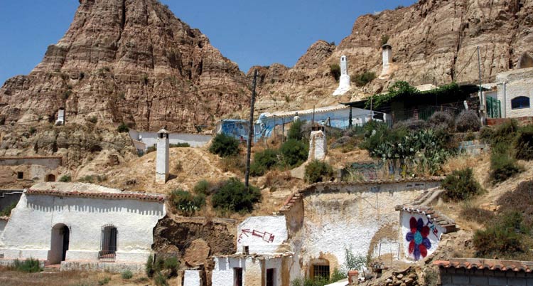 Bild der Höhlenwohnungen von Guadix