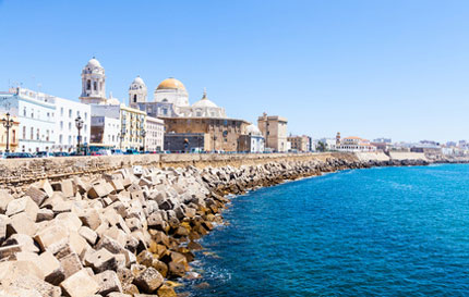 Blick auf Cádiz